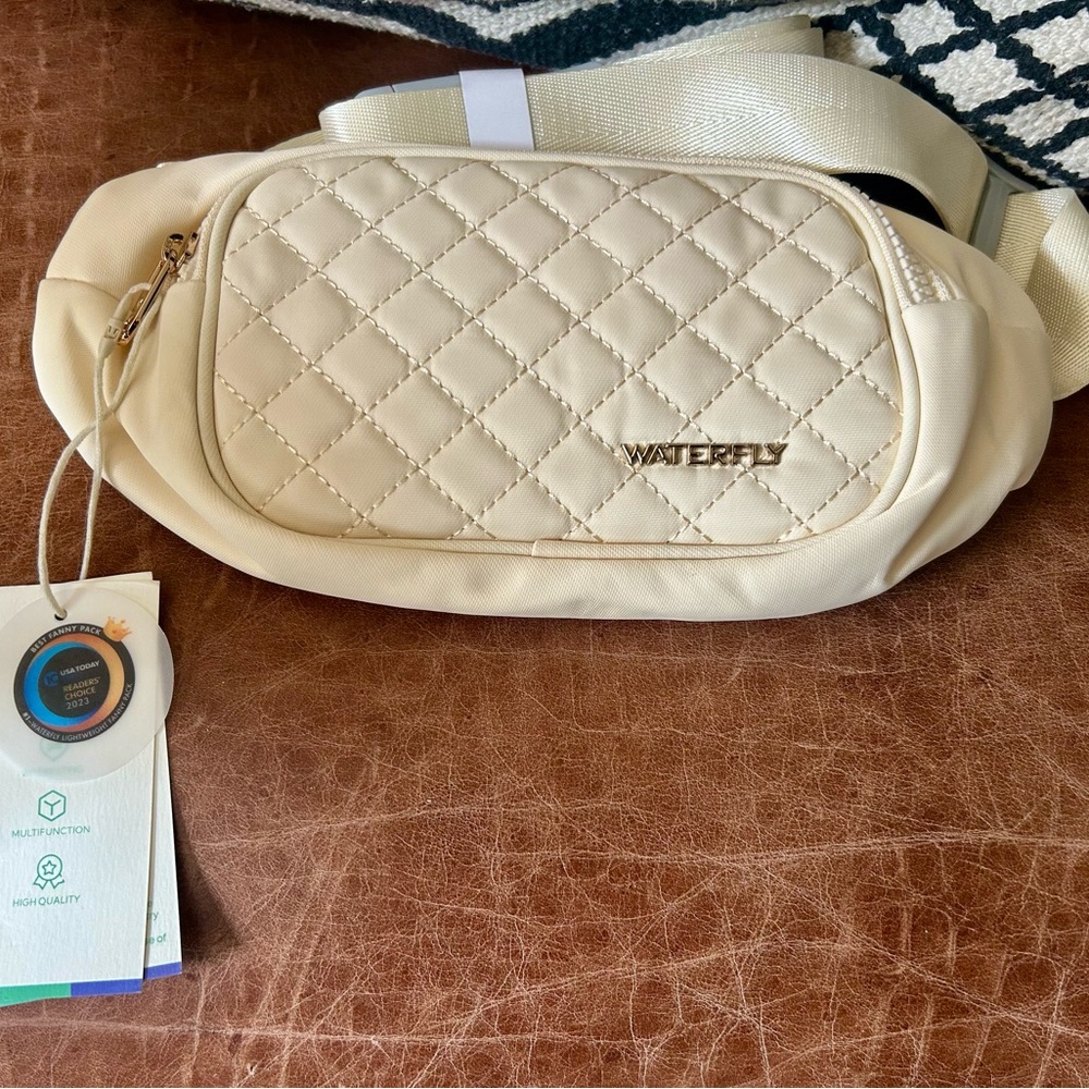 Waterfly Beige Fashion Fanny Pack